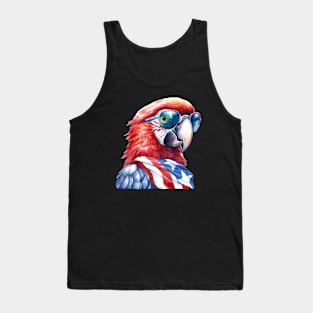 American Patriotic Parrot | 4th of July | Independence Day | Memorial Day Tank Top